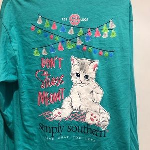 Simply Southern Shirt w/ Cat